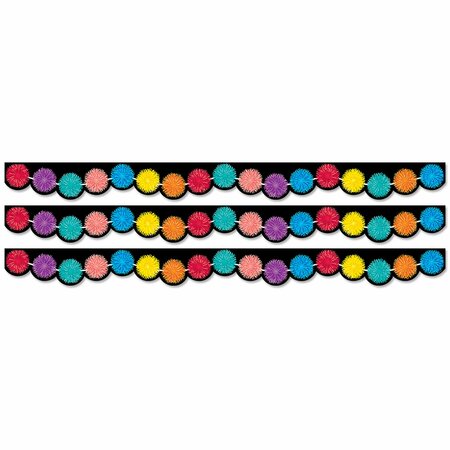 CREATIVE TEACHING PRESS Pom Poms EZ Border, 72PK 10515